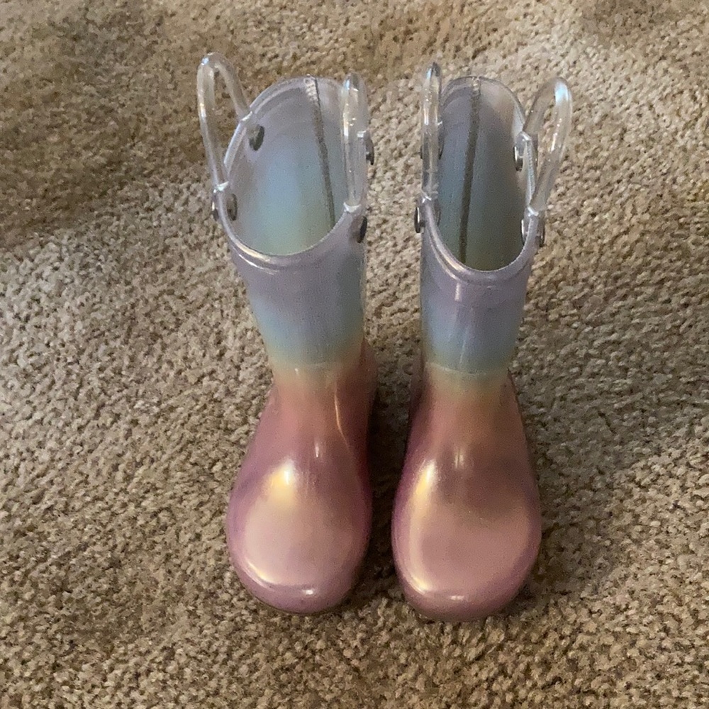 Cat & Jack Rainbow Rain boots